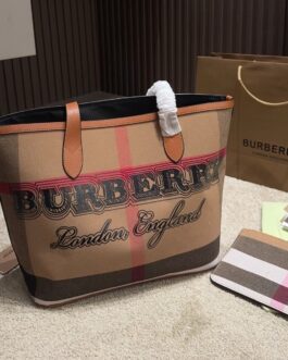 Burberry Check Tote Bag