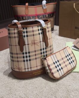 Burberry Check Bucket Bag