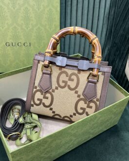Gucci Bamboo Canvas Top Handle Bag