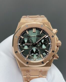 men's gold chronograph watch