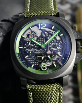 Curved Coated Glass Green Dial