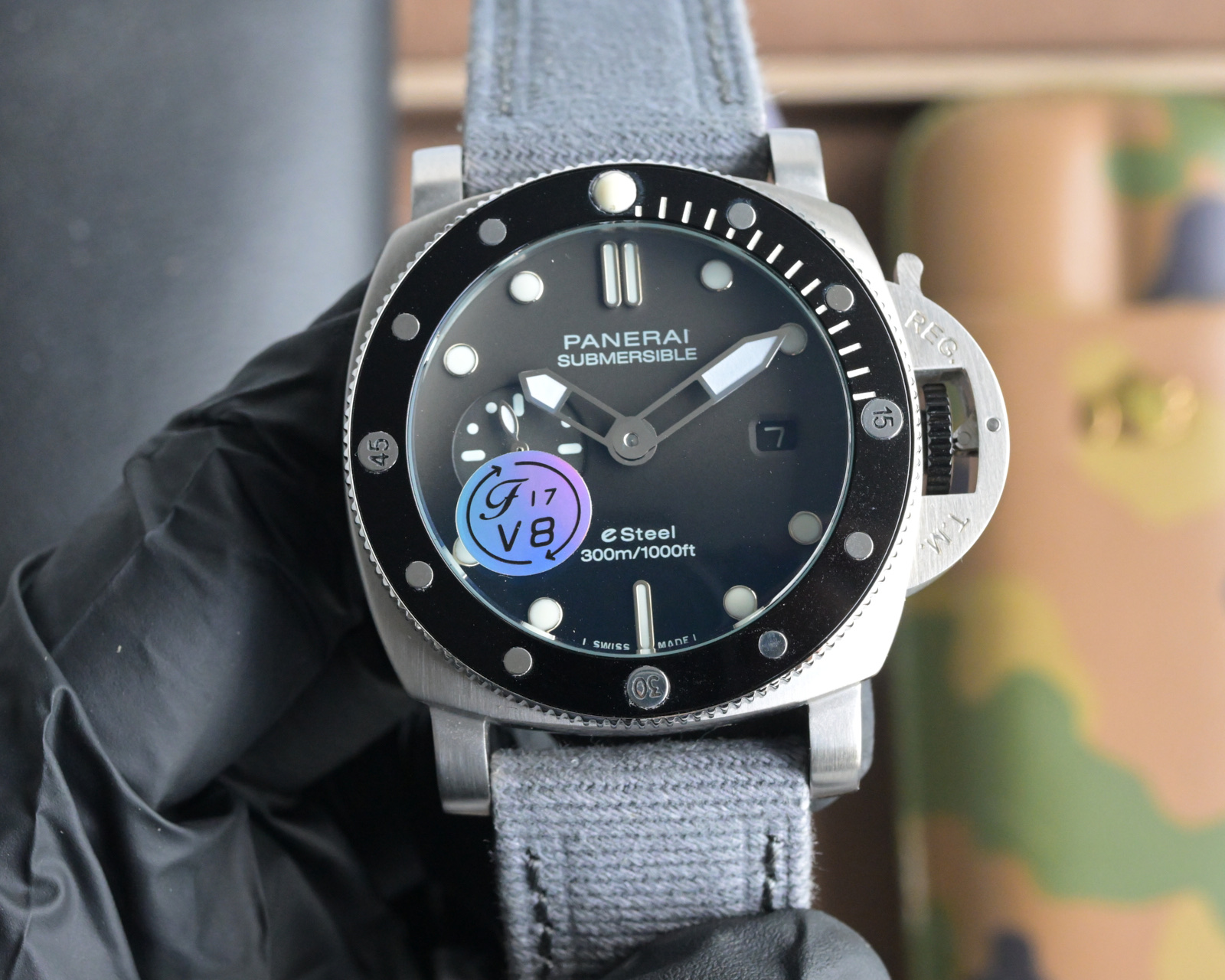 curved coated glass white dial