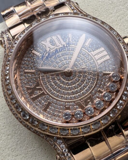 Ladies Happy Diamonds 36mm Gold