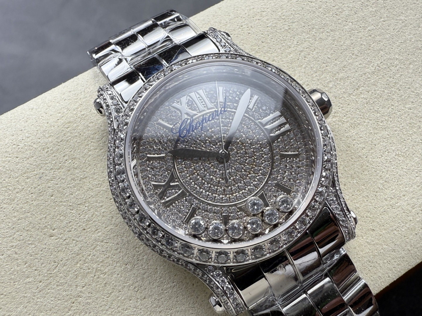 ladies happy diamonds 36mm silver