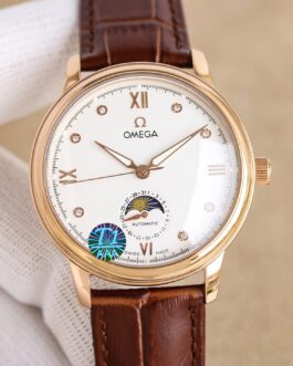 Classic Moon Phase White Watch
