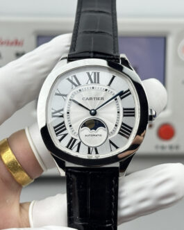 white drive de cartier watch